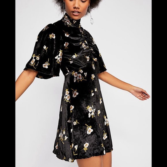 Free People Dresses & Skirts - Free People Be My Baby Velvet Dress NWT